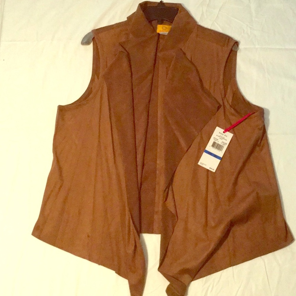 Ruby Rd. Brown vest - Picture 2 of 7